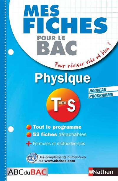 Physique terminale S : nouveau programme