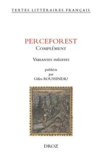 Perceforest : complément : variantes inédites