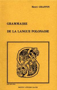 Grammaire de la langue polonaise