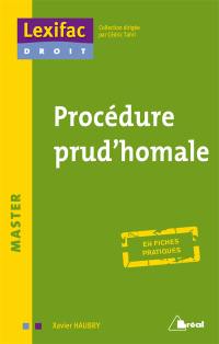 Procédure prud'homale : master : en fiches pratiques