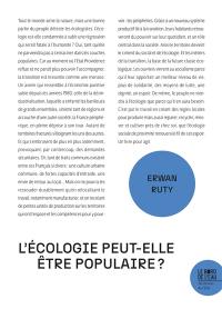 L'écologie peut-elle être populaire ? : banlieues, gilets jaunes et transition