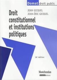 Droit constitutionnel et institutions politiques