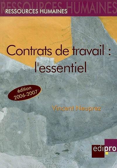 Contrats de travail : l'essentiel