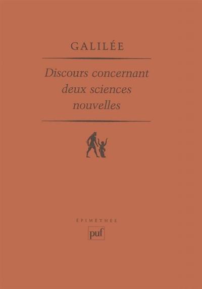 Discours concernant deux sciences nouvelles