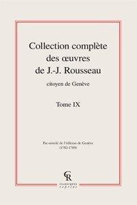 Oeuvres complètes. Vol. 9