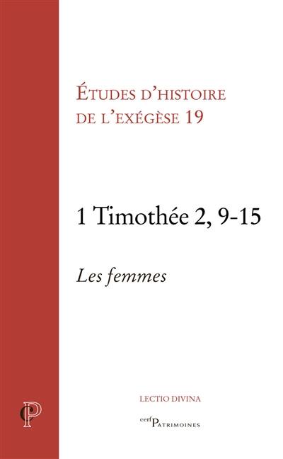 1 Timothée 2, 9-15 : les femmes