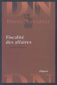 Fiscalité des affaires