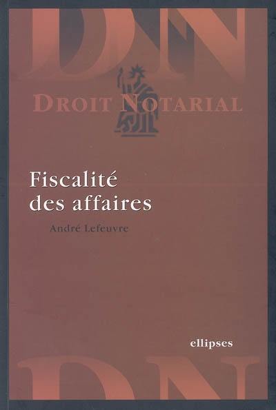 Fiscalité des affaires