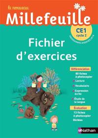 Le nouveau Millefeuille CE1, cycle 2 : fichier d'exercices : programmes modifiés 2018