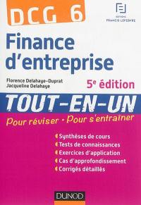 Finance d'entreprise, DCG 6 : tout-en-un