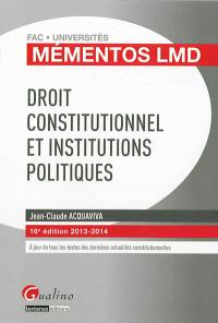 Droit constitutionnel et institutions politiques