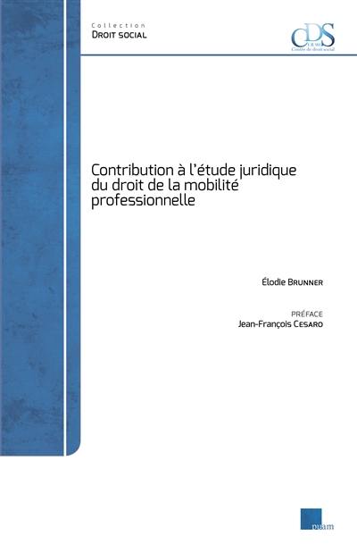 Contribution à l'étude juridique du droit de la mobilité professionnelle