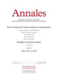 Annales, n° 2 (2018). Ecrire l'histoire de l'islam moderne et contemporain