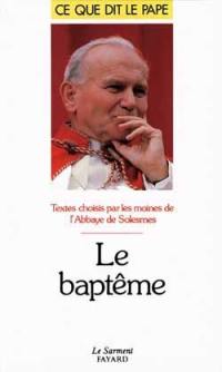 Le baptême