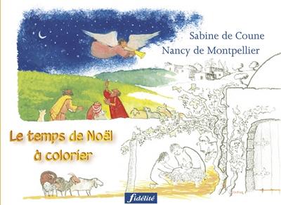 Le temps de Noël à colorier