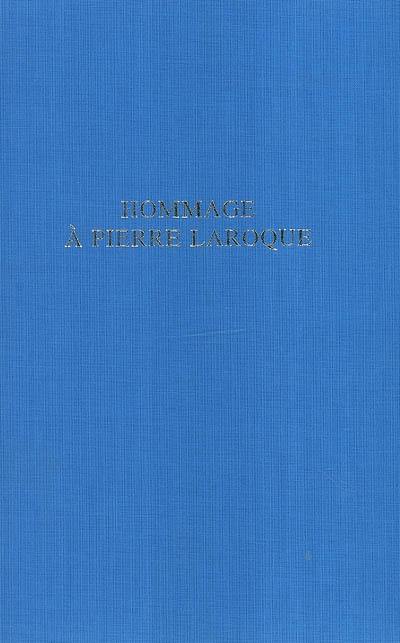 Hommage à Pierre Laroque : journée d'études au Sénat le 7 mars 2001