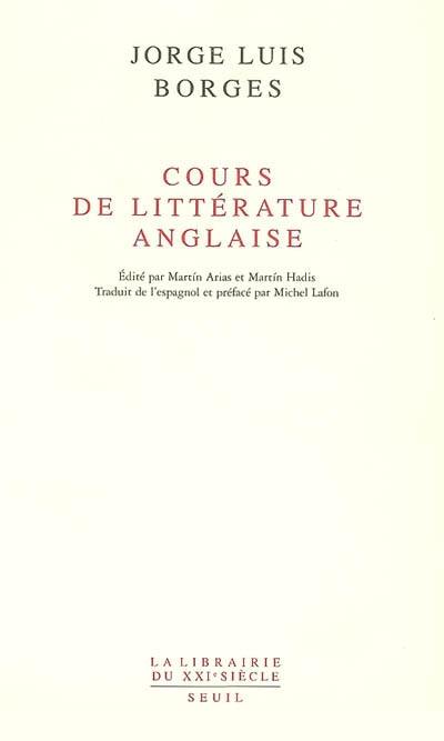 Cours de littérature anglaise