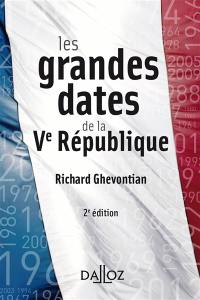 Les grandes dates de la Ve République