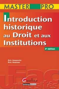 Introduction historique au droit et histoire des institutions