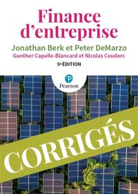 Finance d'entreprise : corrigés