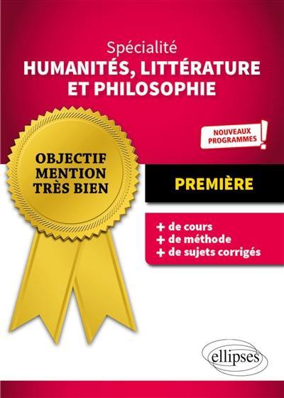 Spécialité humanités, littérature et philosophie première : nouveaux programmes