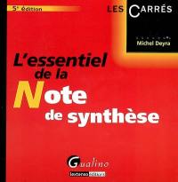 L'essentiel de la note de synthèse