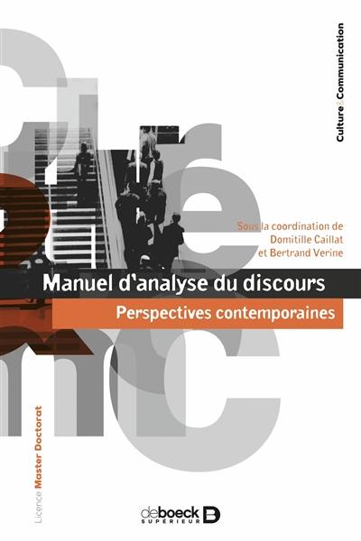 Manuel d'analyse du discours : perspectives contemporaines