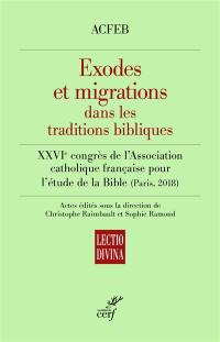 Exodes et migrations dans les traditions bibliques