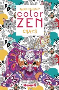 Chats : mon carnet color zen