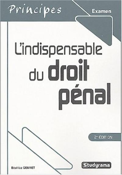 L'indispensable du droit pénal