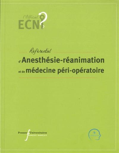 Référentiel d'anesthésie-réanimation et de médecine péri-opératoire