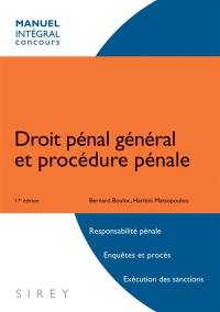 Droit pénal général et procédure pénale