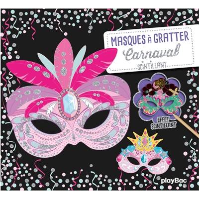 Carnaval scintillant : masques à gratter