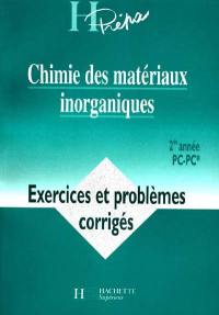 Chimie des matériaux inorganiques, PC 2e année : exercices