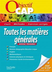 Toutes les matières générales : cours, méthodes, exercices corrigés