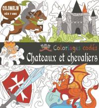 Châteaux et chevaliers : coloriages codés