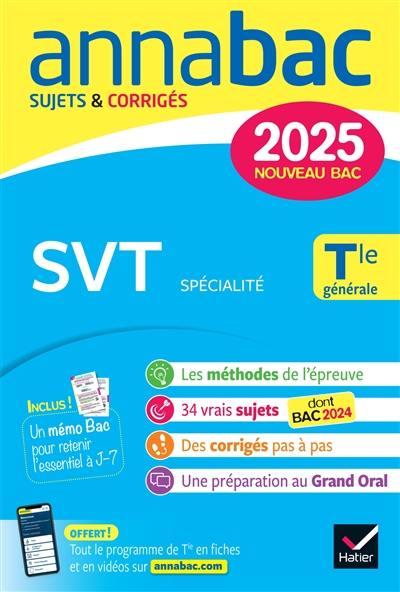 SVT spécialité terminale générale : nouveau bac 2025