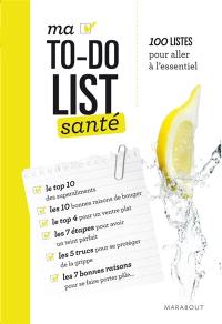 Ma to-do list santé