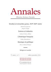 Annales, n° 3 (2018)