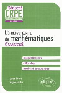 L'épreuve écrite de mathématiques : l'essentiel