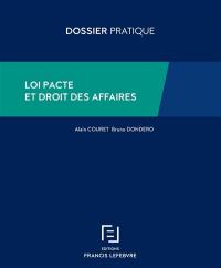 Loi Pacte et droit des affaires