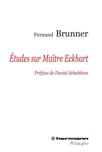 Etudes sur Maître Eckhart