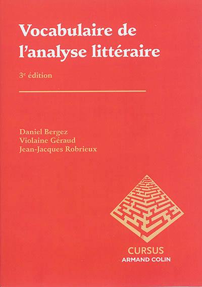 Vocabulaire de l'analyse littéraire Vocabulaire de l'analyse littéraire