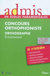 Concours orthophoniste orthographe : entraînement