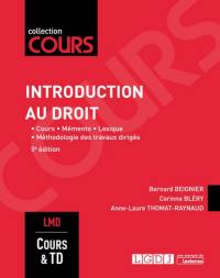 Introduction au droit : cours & travaux dirigés, LMD : premier semestre de L1