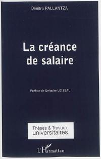 La créance de salaire