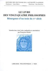 Le livre des XXIV philosophes : résurgence d'un texte du IVe siècle