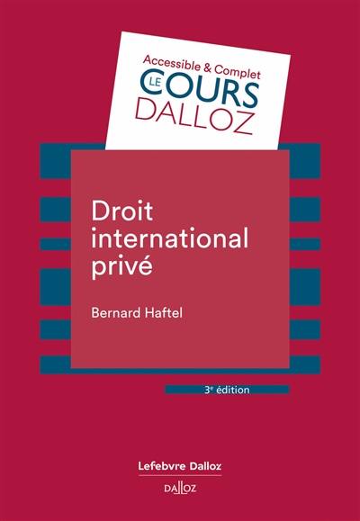 Droit international privé : 2023