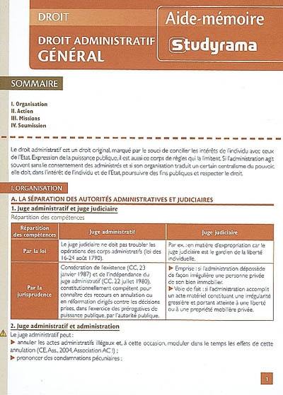 Droit administratif général