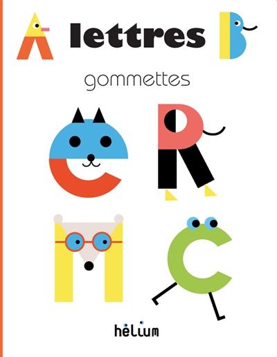 Lettres : gommettes